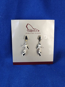 Just The Right Shoe "Jewelry- Belle 14k Gold and Sterling Silver Earrings"