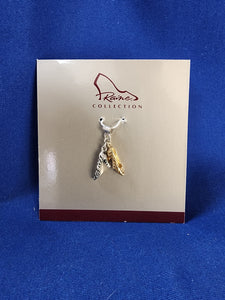 Just The Right Shoe "Jewelry- Animal Instinct 18k Gold and Sterling Silver Charm"