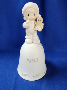 Precious Moments "Annual Christmas Bell - 1993 Wishing You The Sweetest Christmas"