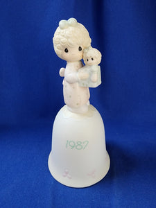 Precious Moments "Annual Christmas Bell - 1987 Love Is The Best Gift Of All"