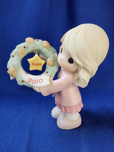 Precious Moments "Annual Christmas Figurine - 2010 My Hope Is In You"