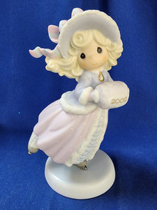 Precious Moments "Annual Christmas Figurine - 2002 May Your Holidays Sparkle With Joy"