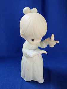 Precious Moments "Annual Christmas Figurine - 1990 Once Upon A Holy Night"