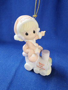 Precious Moments "Baby's First Christmas Ornament - 2006 Girl"