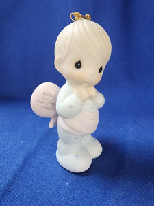 Precious Moments "Baby's First Christmas Ornament - 1993 Boy"
