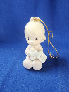 Precious Moments "Baby's First Christmas Ornament - 1985 Girl"