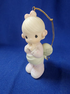 Precious Moments "Baby's First Christmas Ornament - 1993 Girl"