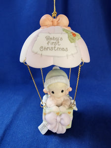 Precious Moments "Baby's First Christmas Ornament - 2002 Girl"