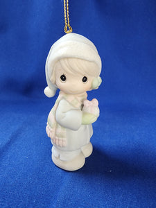 Precious Moments "Ornament - May All Your Christmases Be White"