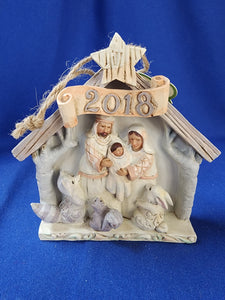 Jim Shore "Nativity Dated 2018 Ornament"