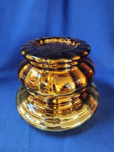 Mercury Glass Ornament "Gold Candle Holder"
