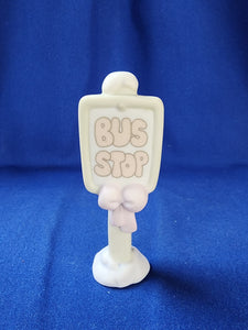 Precious Moments "Sugar Town - Bus Stop Sign"