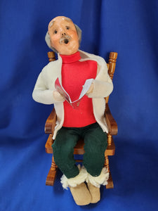 Byer's Choice Carolers "Grandpa On Rocker (2023)"