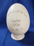 Precious Moments "Easter - Annual Egg, 1994, A Reflection Of His Love"