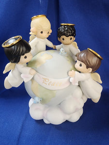 Precious Moments "Inspirational Angel - His Love Will Uphold The World"