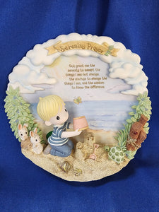 Precious Moments "Plate - Serenity Prayer Plate"