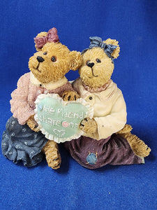 Boyds Bears & Friends "The Bearstone Collection - Mary & Patricia... Sew Many Years"