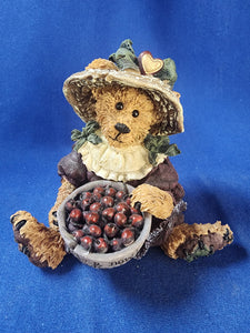 Boyds Bears & Friends "The Bearstone Collection - Ada Mae... Cherries Jubilee"