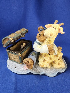 Boyds Bears & Friends "The Bearstone Collection - Jordan with Lil' Spot... Grandma's Attic Treasures"