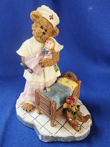 Boyds Bears & Friends "The Bearstone Collection - Annie Nursley and Her Lil' Friends... All Better Now"