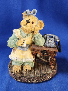 Boyds Bears & Friends "The Bearstone Collection - Momma Guiltrip... Call Your Mom"