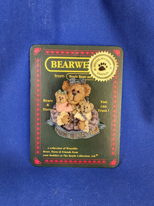 Boyds Bears & Friends "The Bearstone Collection - Momma Caresalot with Scoots & Toots... World's Best Mom, Pin"