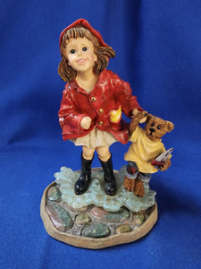 Boyds Bears & Friends "The Dollstone Collection - Brooke with Joshua... Puddle Jumpers"