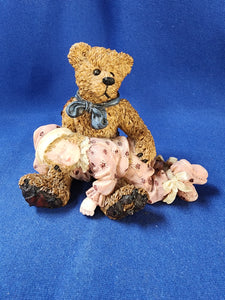 Boyds Bears & Friends "The Dollstone Collection - Shelby... Asleep in Teddy's Arms"