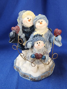 Boyds Bears & Friends "Snow Dooodes & Wee Folks - Burry, Flurrie and Baby Jack... Family Ties"