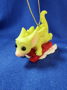 Pocket Dragons "Chasing Snowflakes, Ornament"