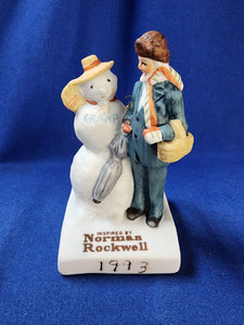 Norman Rockwell "On The Ice Gramps, 1993 Ornament"