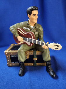 Elvis "I'll Be Home For Christmas Ornament, Musical"