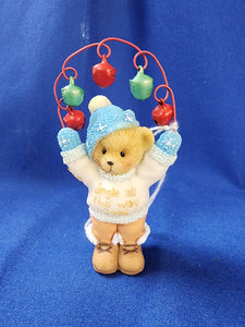Cherished Teddies "2006 Ornament, Bear With Jingle Bells"