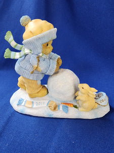 Cherished Teddies "2017 Figurine, Ginnie - Our Friendship's On A Roll"