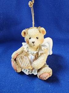 Cherished Teddies "Angel With Harp Ornament"