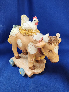 Cherished Teddies "Nativity - Pull Toys, Cow"