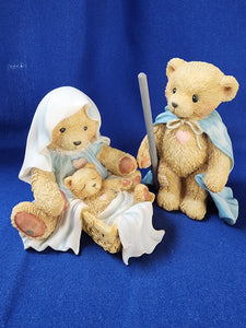 Cherished Teddies "Nativity - Maria With Baby and Josh"