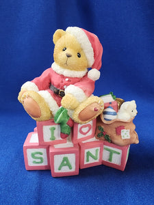 Cherished Teddies "Clarence - Santa Spells Christmas Joy"