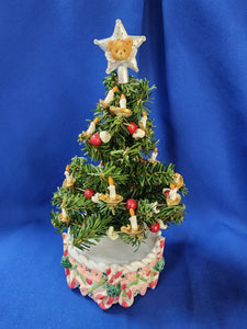 Cherished Teddies "Nutcracker Suite Tree Musical, plays: Dance Of The Sugar Plum Fairy"