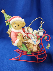 Cherished Teddies "Nate - Santa's Sleigh Is On It's Way"