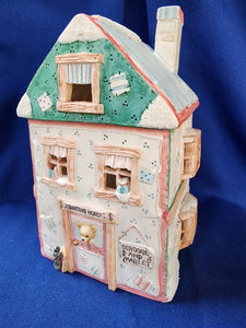 Cherished Teddies "Dickens: Scrooge and Marley Counting House, night light"