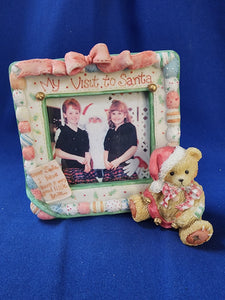 Cherished Teddies "My Visit To Santa, Frame"