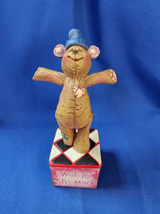 Jim Shore "Max - Bear With Out Stretched Arms Covered Box"