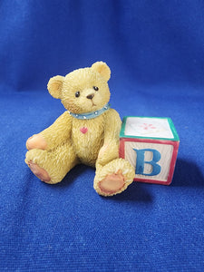 Cherished Teddies "Bear With B Block"