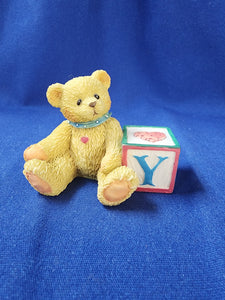 Cherished Teddies "Bear With Y Block"