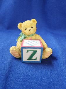 Cherished Teddies "Bear With Z Block"