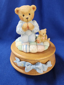 Cherished Teddies "Boy Praying, Musical"