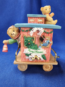 Cherished Teddies "Santa Express- Casey - Friendship Is The Perfect End To The Holidays"