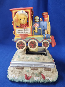 Cherished Teddies "Bear In Train, Musical"