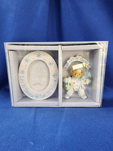 Cherished Teddies "Let It Snow, Frame & Ornament"